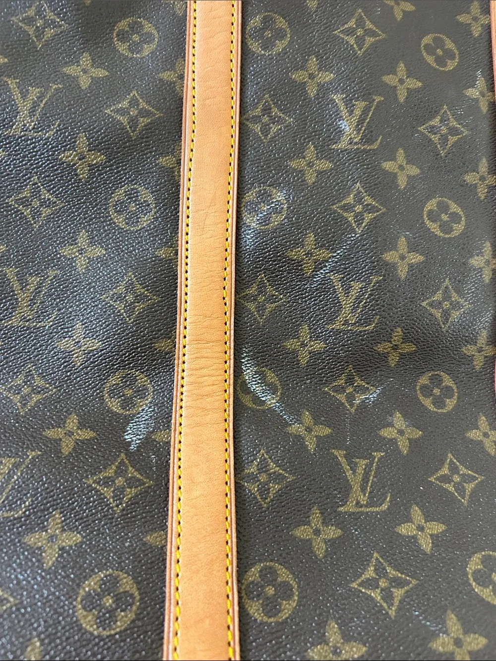 Louis Vuitton VINTAGE Brown Monogram Randonnee Leather Backpack